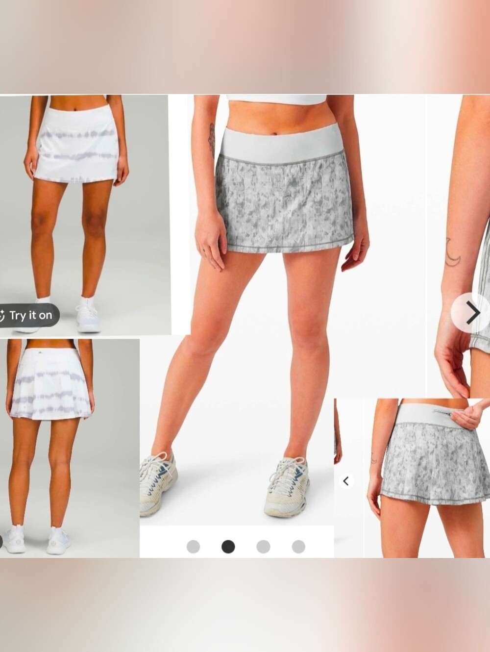Bundle Lululemon Pace Rival Mid-Rise Skirt Size 4